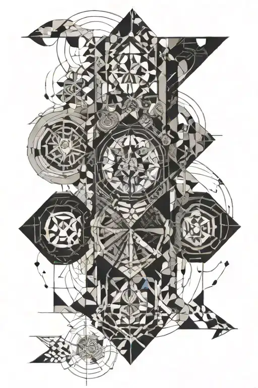 Chaos and Order tattoo design idea