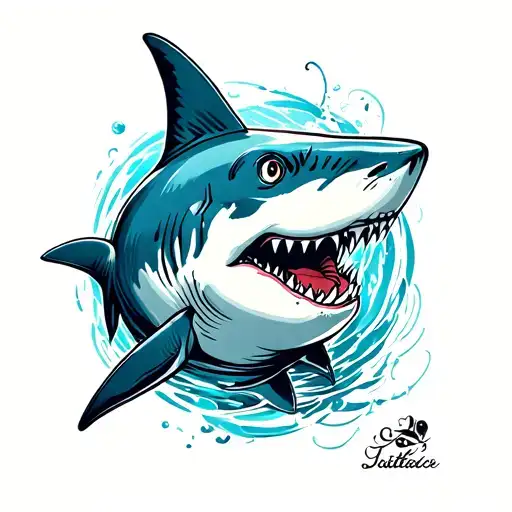 shark tattoo design idea