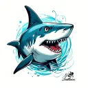 shark tattoo design idea