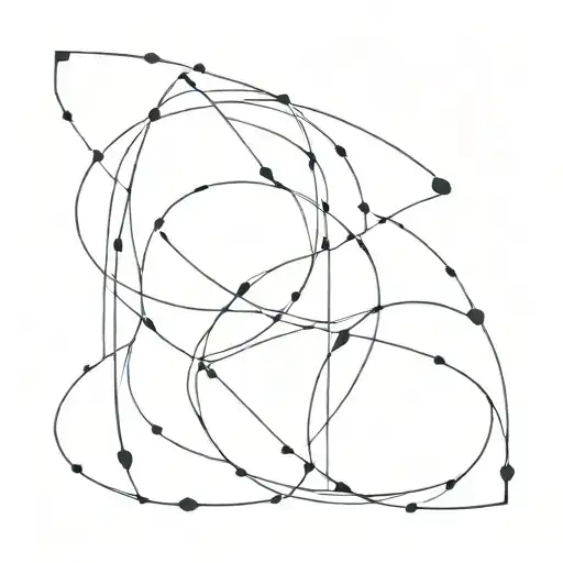 dart merging together tattoo design idea