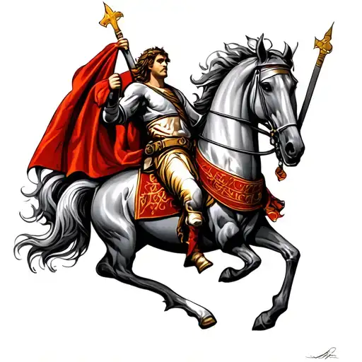 St George tattoo design idea