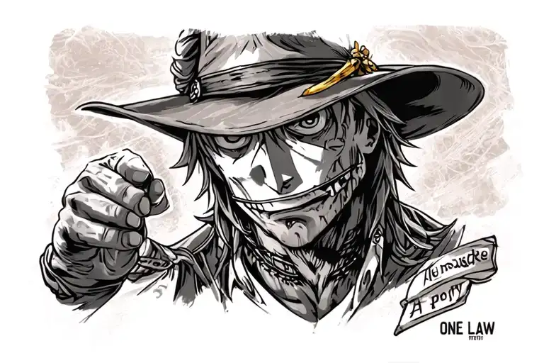 One Piece Law tattoo design idea