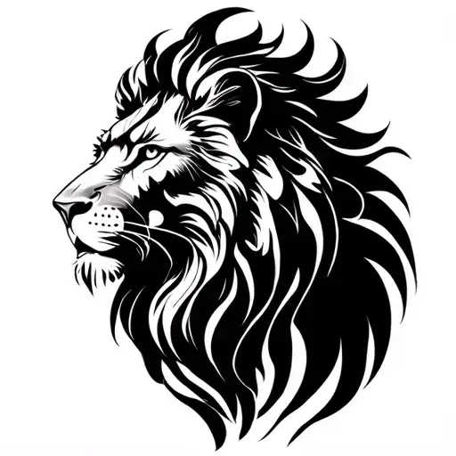 Leo Lion Spiritual representation tattoo design idea