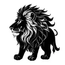 Leo Lion Spiritual representation tattoo design idea