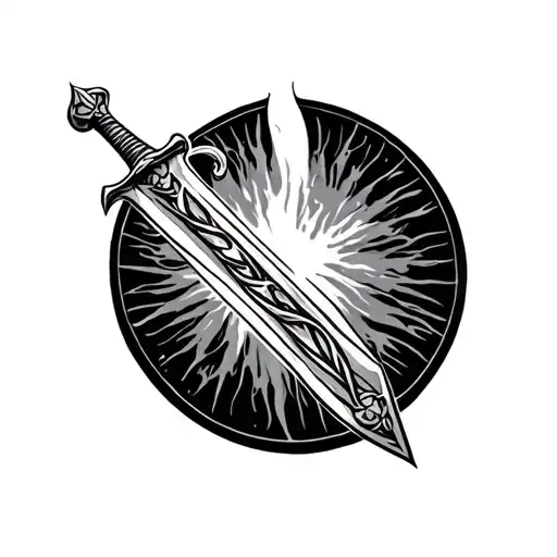 Irish Sword tattoo design idea