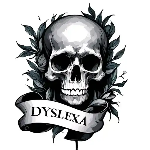 Dyslexia tattoo design idea