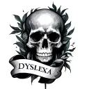 Dyslexia tattoo design idea