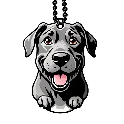 scooby do dog tag tattoo design idea