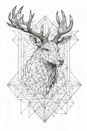 hirsch tattoo design idea