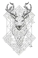 hirsch tattoo design idea