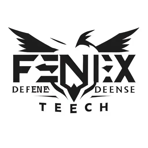 "Fenix Defense Tech" Military Fox Head with Phoenix Body logo tattoo design idea