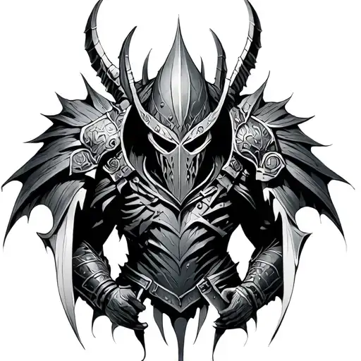 artorias from dark souls tattoo design idea