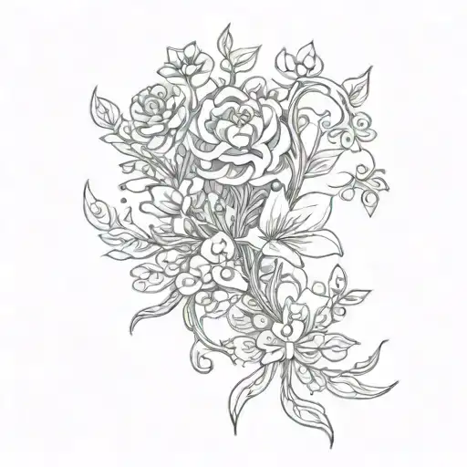 Cover Up Nature Patterns swamp tattoo design idea