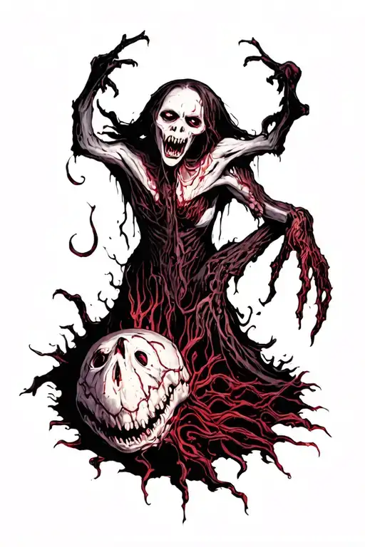 evil and dark tattoo design idea