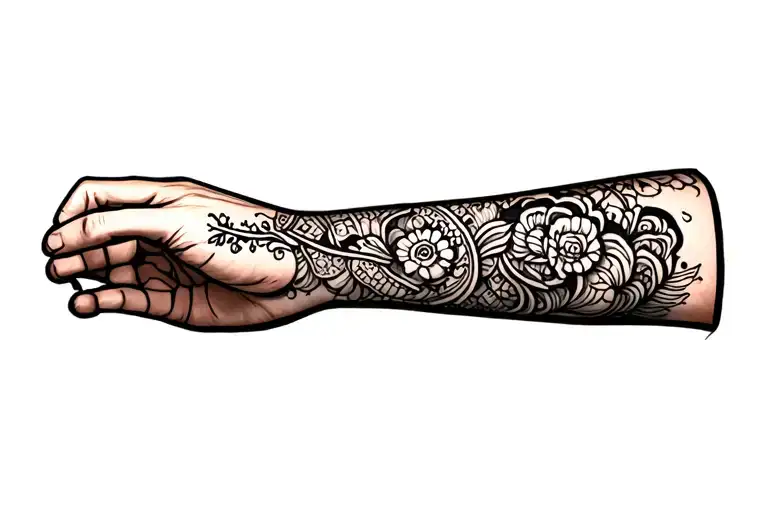 somoan forearm tattoo design idea