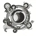 enso circle tattoo design idea