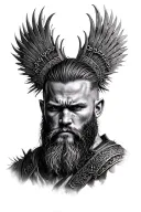 Ragnar Lothbrok tattoo design idea