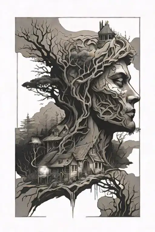 solitude tattoo design idea