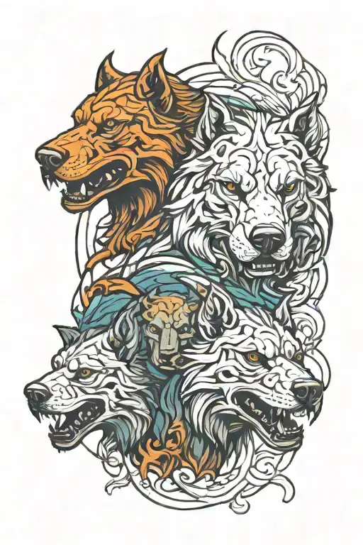 cerberus tattoo design idea