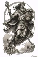 St Christopher tattoo design idea