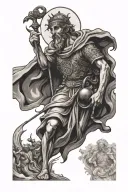 St Christopher tattoo design idea