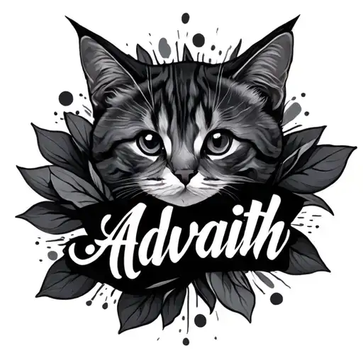 I need a tattoo , its a name of my baby boy "Advaith" , give me some creative ideas. it should small  tattoo design idea