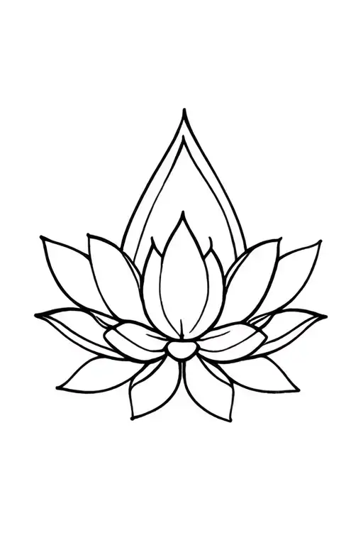 lotus flower mandala tattoo design idea