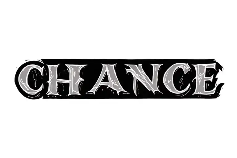 words Catherine Rose Chance tattoo design idea