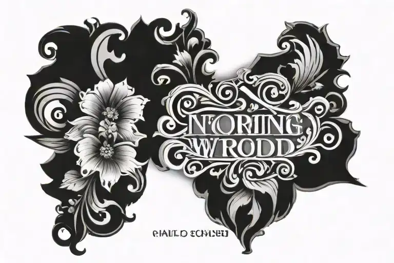 latin words for good underneath tattoo design idea