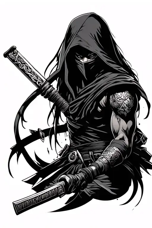 Ninja Assassin tattoo design idea