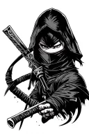 Ninja Assassin tattoo design idea