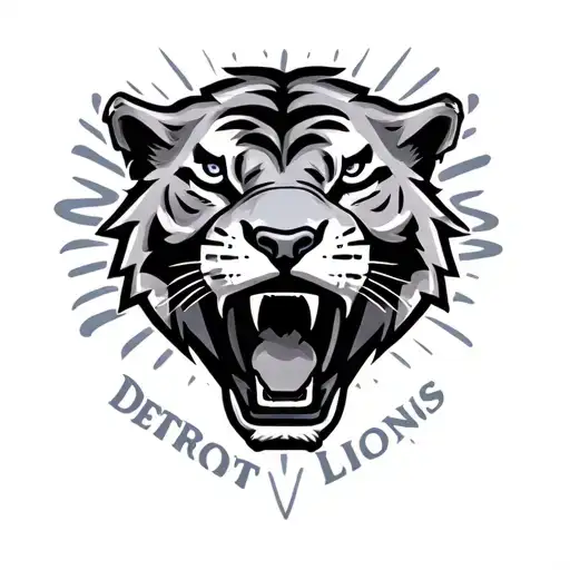 Detroit Lions tattoo design idea