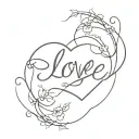 love impossible tattoo design idea
