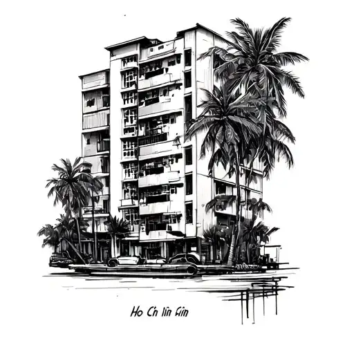 Ho Chi Minh City tattoo design idea