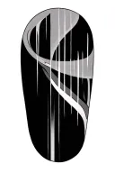vertical lines running down arm tattoo design idea
