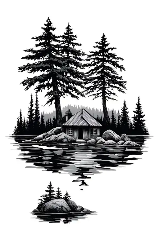 outdoor elements inspired tattoo design idea