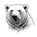 Polar Bear tattoo design idea