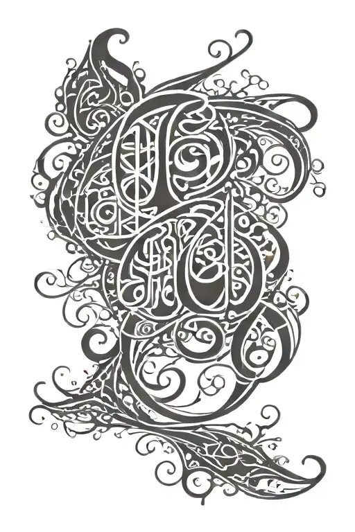 arabic calligraphy tattoo design idea