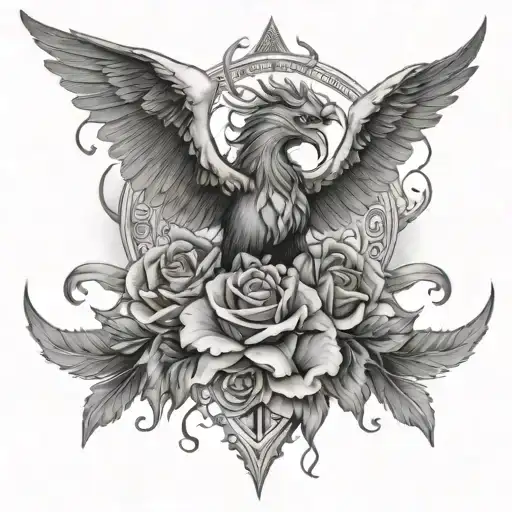 Fortune helps the strong tattoo design idea