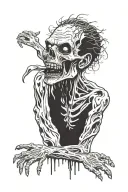 zombie tattoo design idea