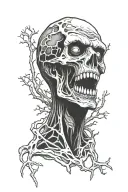zombie tattoo design idea