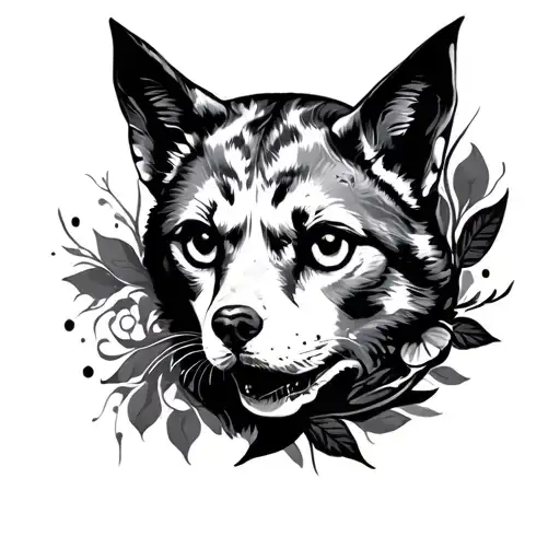 Stencil tattoo design idea