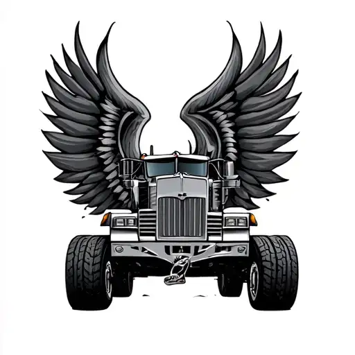 18 wheeler memorial tattoo tattoo design idea