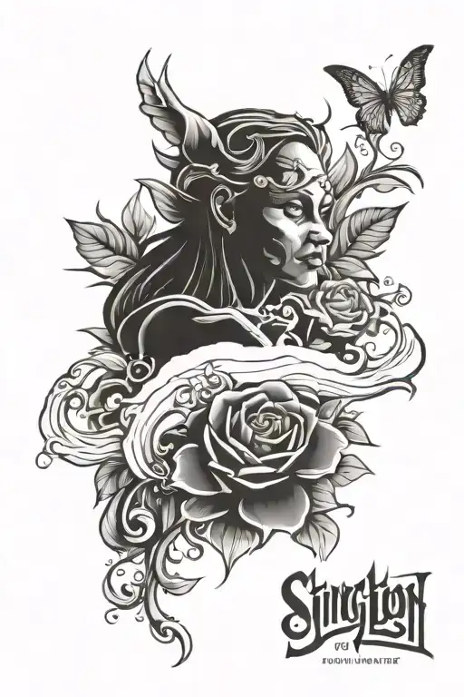 Singleton of lust tattoo design idea