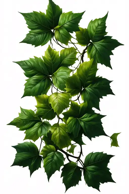 ivy vine wrapping tattoo design idea