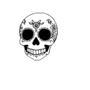 mexican sugar skull tattoo design idea