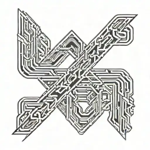 number 999 with faze lines coming out of the number tattoo design idea