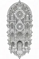 gothic architecture astrophysics  tattoo design idea