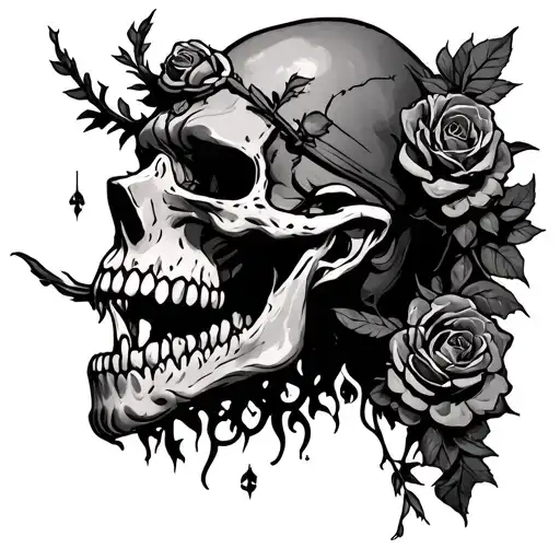 Dark Humor tattoo design idea