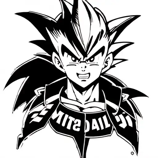 harry Potter: Servette fc : dragon Ball z full body charging tattoo design idea